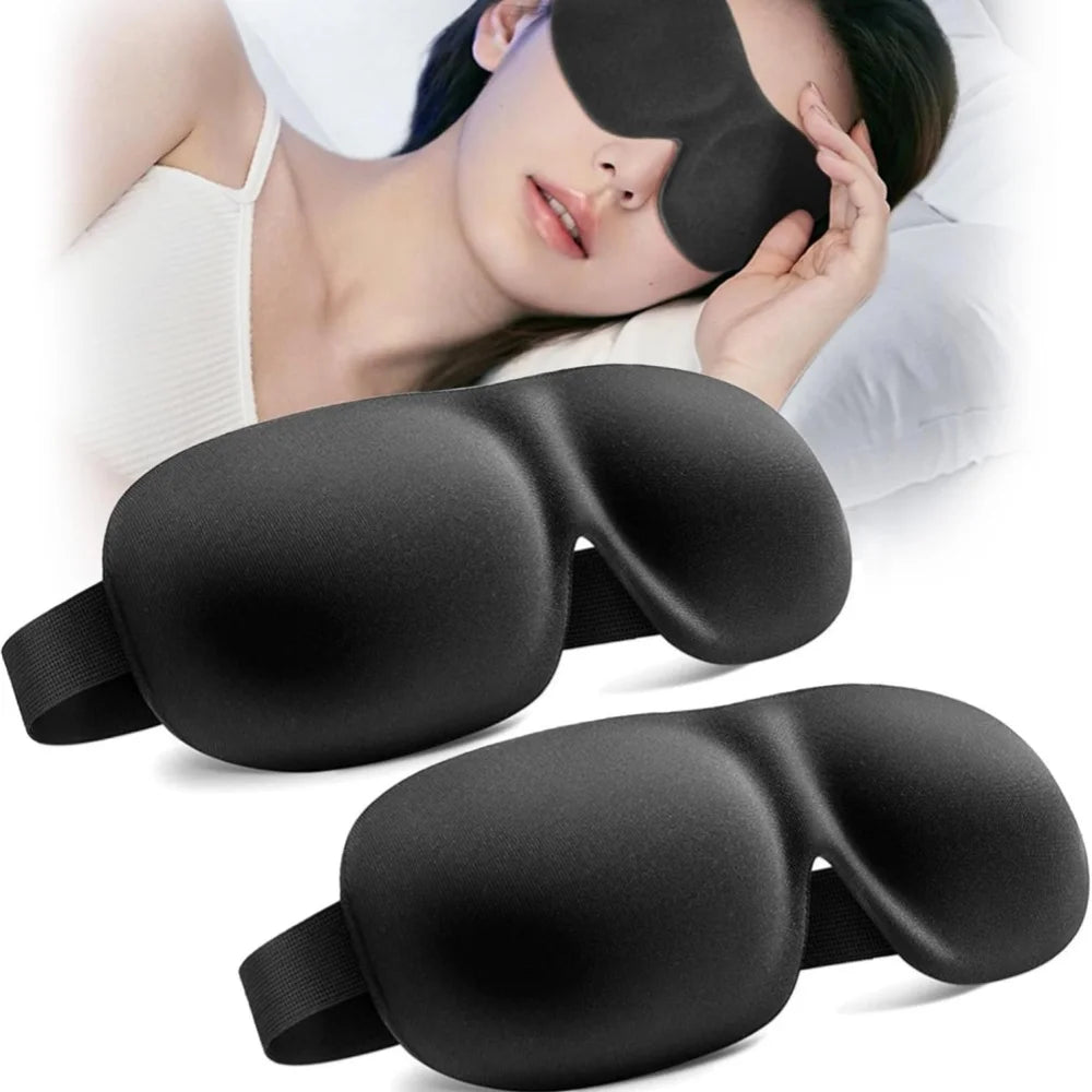 Antifaz 3D para Dormir, Máscara de Ojos de Espuma Viscoelástica Suave para Dormir, Viajar, Antifaz Ligero para Dormir, Cubre Ojos, Estilo Ligero
